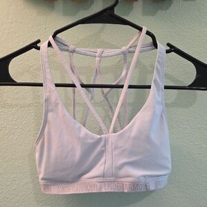 Under Armour Women's Lavender Strappy Sports Bra